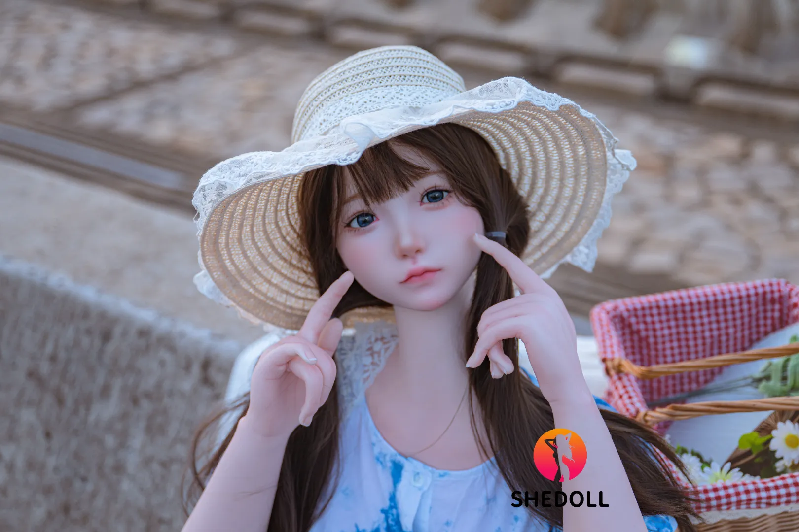 SHEDOLL Belle 150cm Patung Seks Silikon Premium